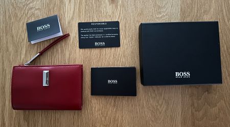 Hugo Boss Portemonnaie Geldbörse Geldbeutel Leder Neuwertig
