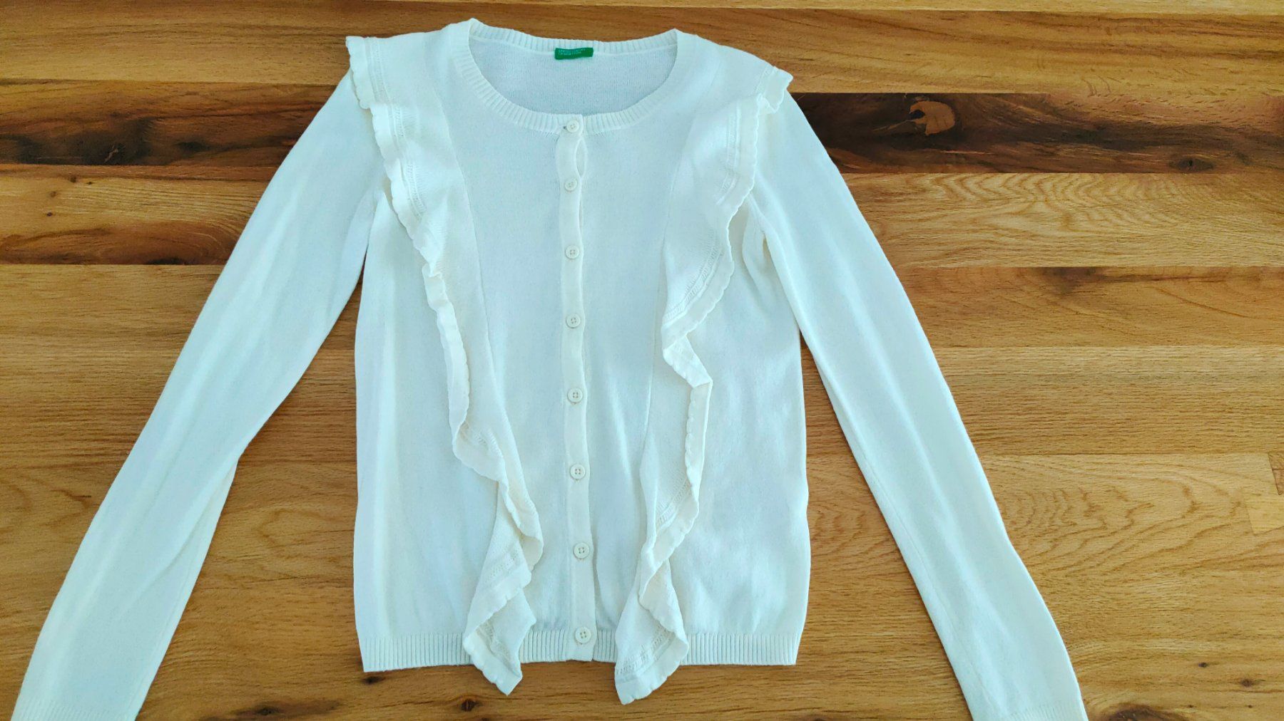 Benetton Giacche & Cappotti: Benetton Jäckli 160 weiss – Usato da Villmergen venduto da toptip1970
