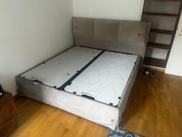 180 x 200 bett mit stauraum / bed with storage