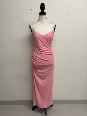 Zara Kleid Gr. M Maxikleid rosa Slipdress Trägerkleid