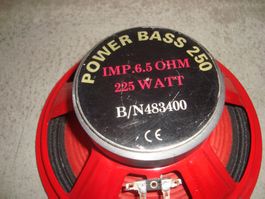Bass Lautsprecher 250mm 10Zoll