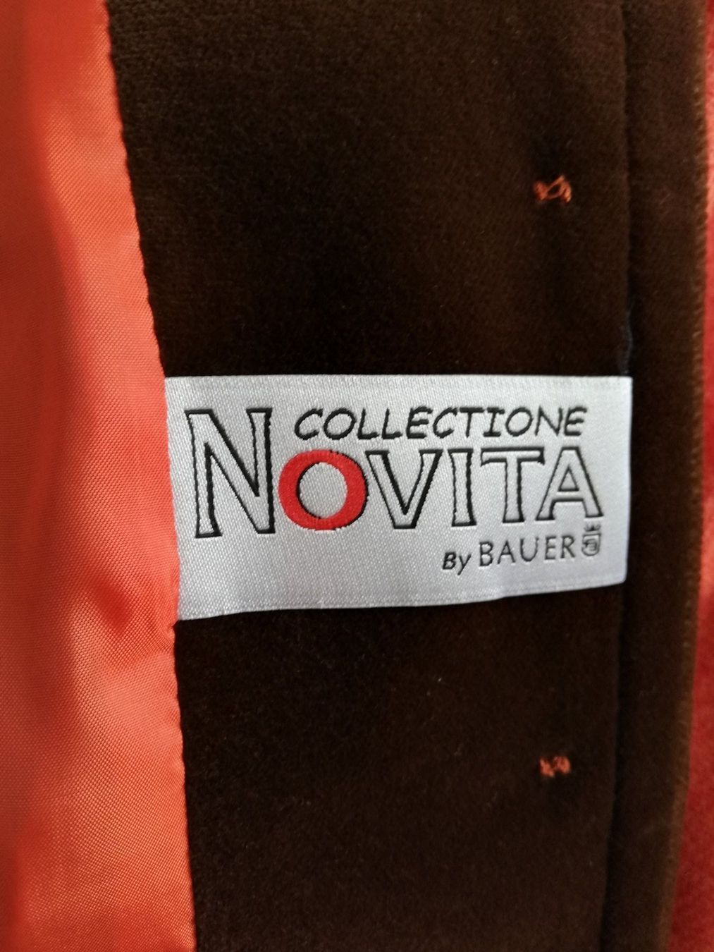 Bauer Giacche: Longblazer Orange mit Samt, v. Bauer Gr. 42 – Usato da Küsnacht ZH venduto da turtlehouse 1