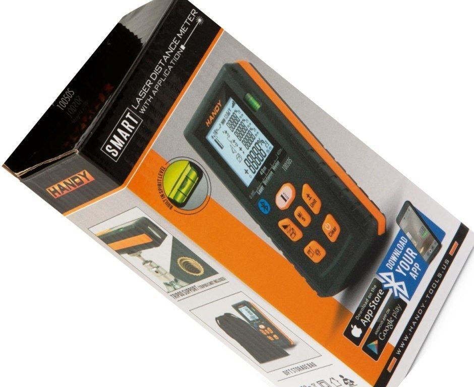 Messen: Laser-Entfernungsmesser digital  Bluetooth von 0.5 m - 40 m – Neu und originalverpackt aus St. Gallen von schnaeppchen-preise 2