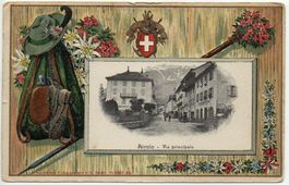 Präge-AK Edelweiss AIROLO Via principale