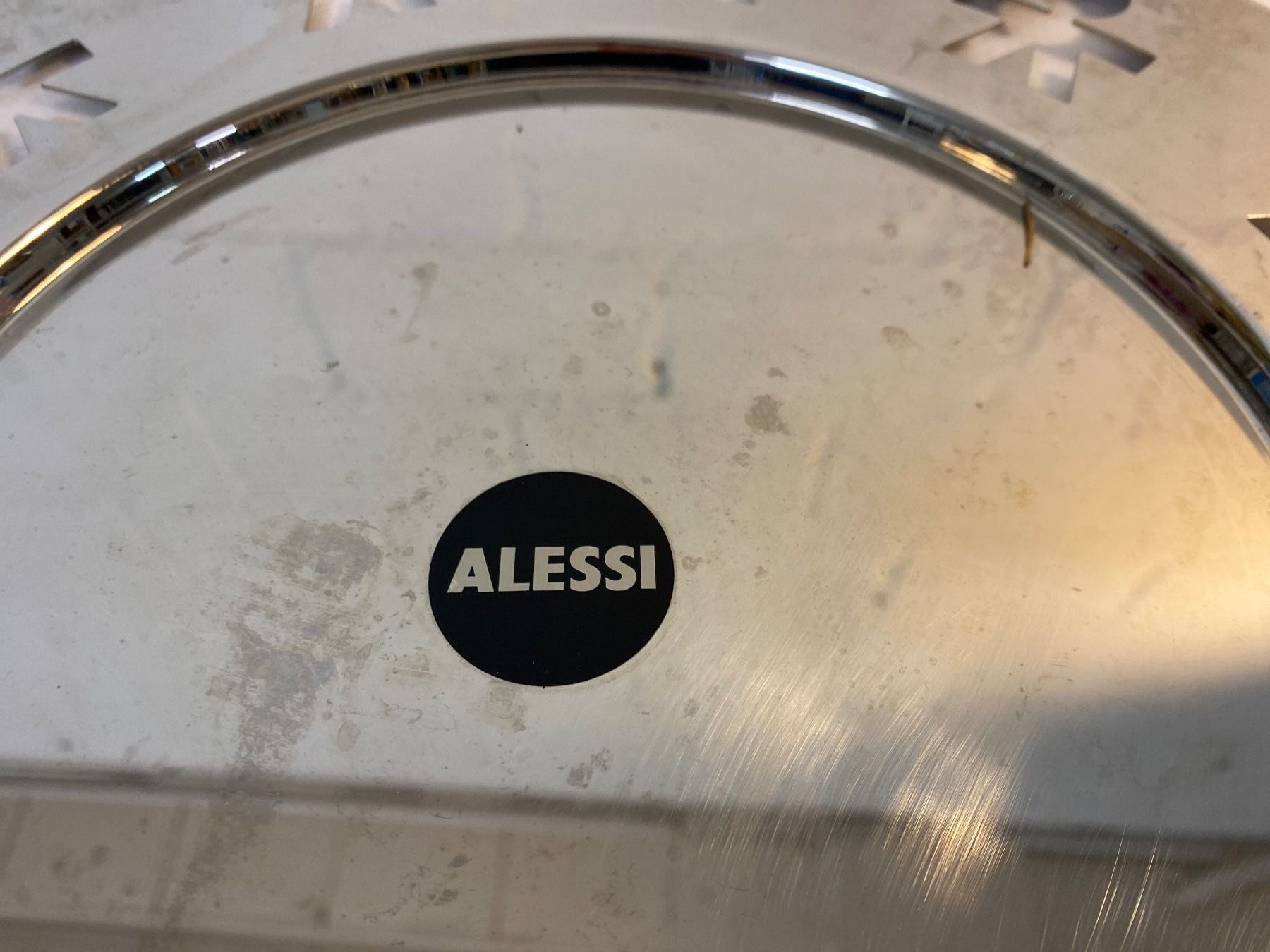 Alessi Sottobicchieri: Alessi Edelstahl Untersetzer, Design Teller, – Usato da sursee venduto da trilli-tralli 3