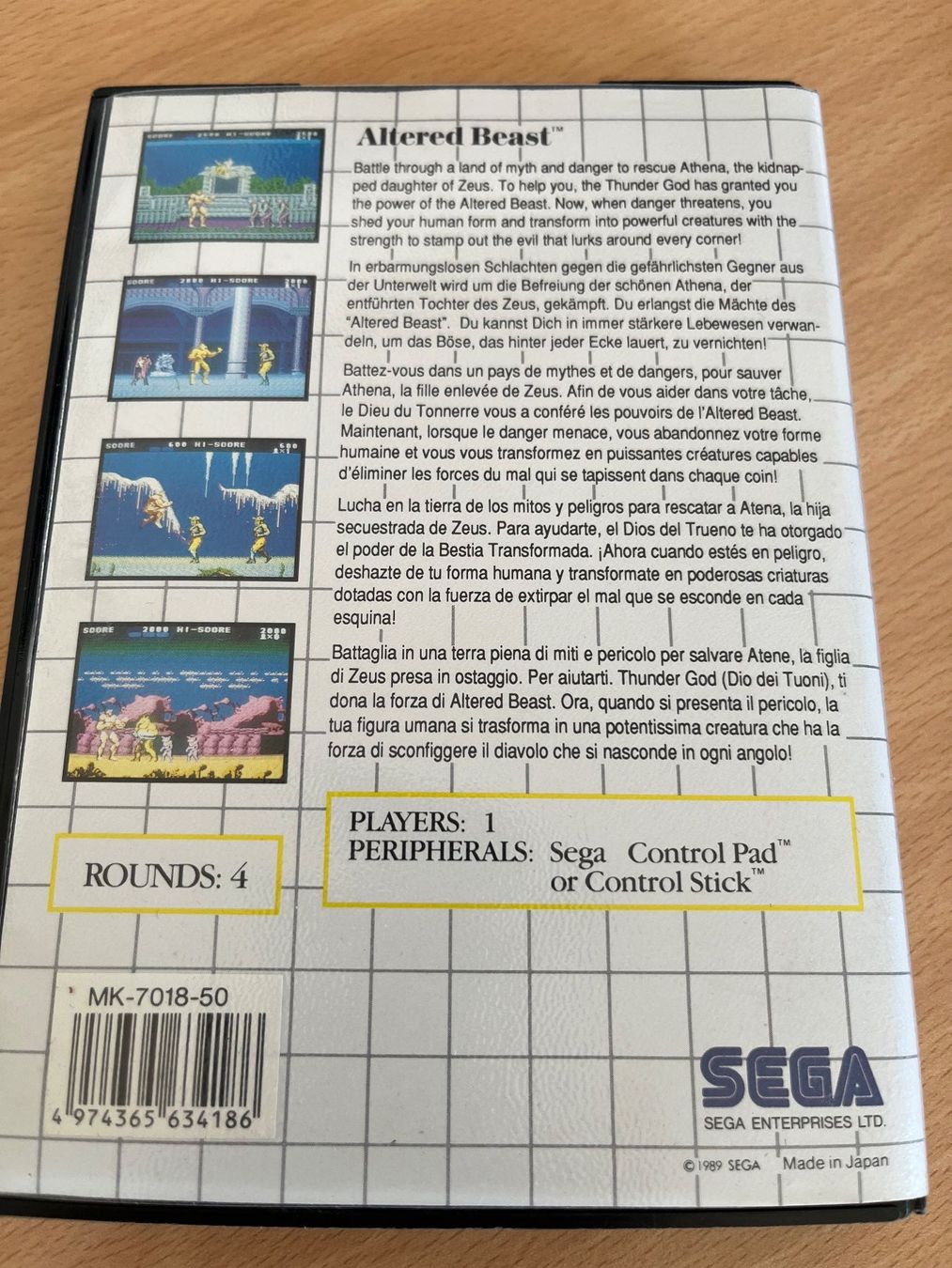 Giochi: Jeu Sega Master System Altered Beast – Usato da Thônex venduto da DEEDLE 2