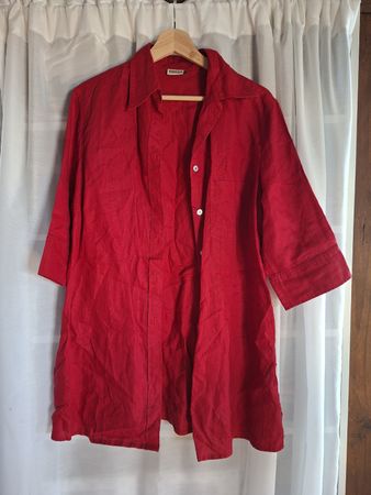 Chemise 100% lin vintage - Taille L