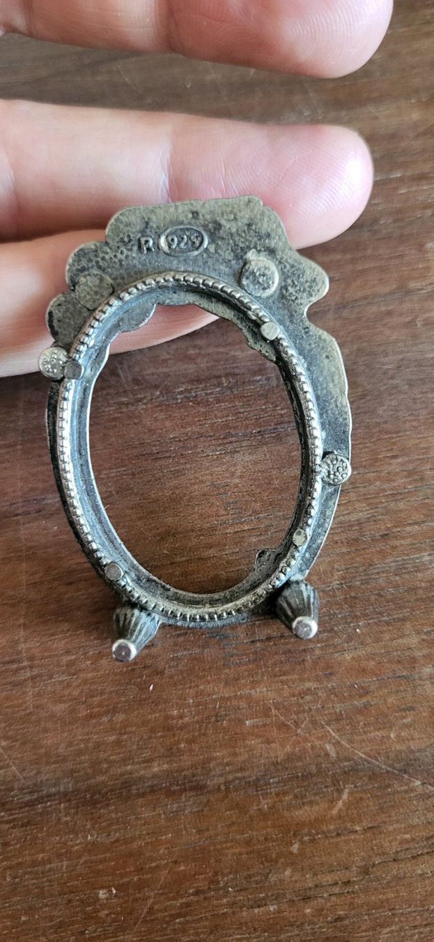 Cornici: Antiker Bilderrahmen Jugendstil 925 Silber 13g – Usato da schwarzenburg venduto da aivlis88 1
