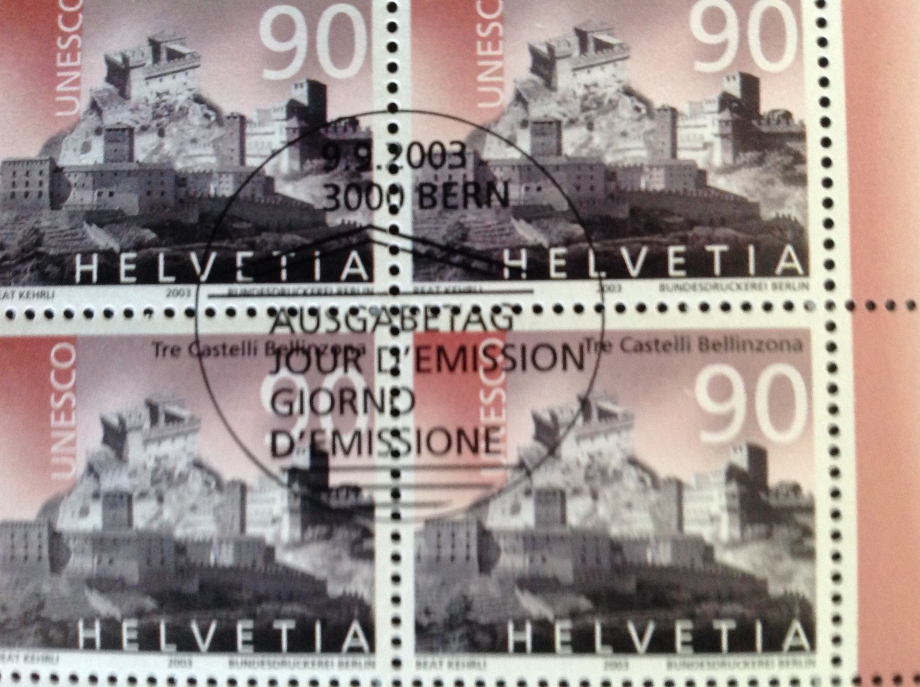 Tutti i francobolli: Sondermarken UNESCO Welterbe der Schweiz – Usato da Horw venduto da Luki49 6