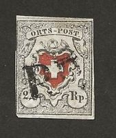Schweiz ORTS-POST 1850 Katalog 2300.-