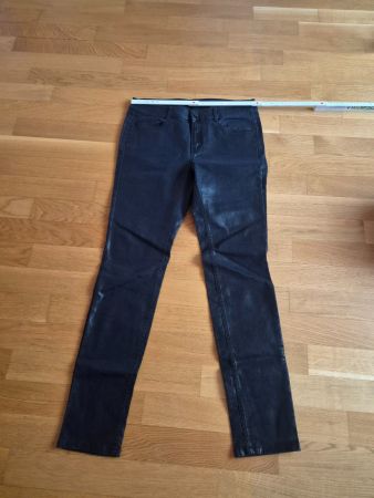 S Oliver Black Lebel Damen Jeans schwarz/blau beschichtet