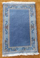 Blauer Orientteppich, Nepal, neuwertig, 94 x 60 cm!