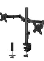 Dual Monitor Desk Mount Arm Black good condition