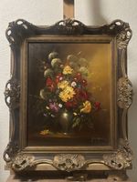 Ölgemälde Blumenstillleben – signiert „Adolf Herbst“ – 