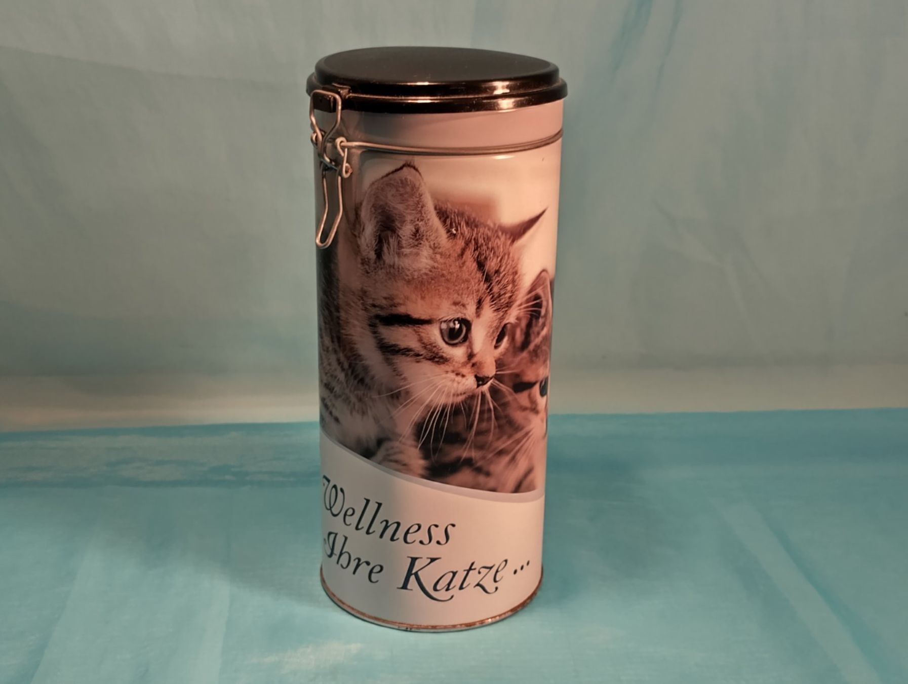 Altro in Decorazioni & Accessori: Blechbüchse - Happy Cat - Kaffeebüchsenverschluss – Usato da Bellach venduto da JingleCherry 1