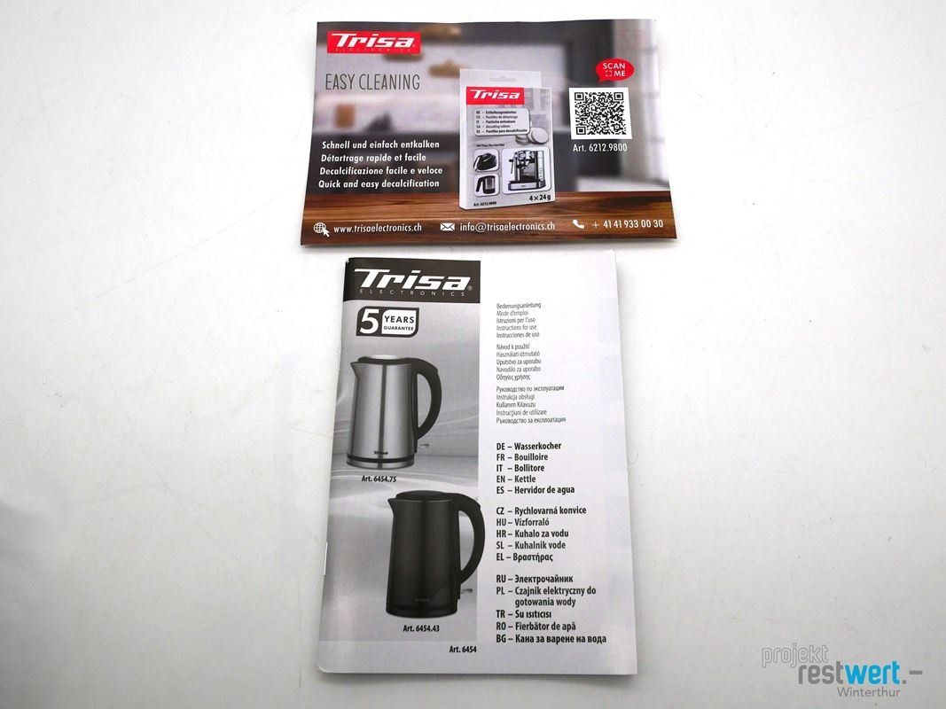 Trisa Bollitori: TRISA Wasserkocher 1.5 Liter – Nuovo (secondo la descrizione) da Winterthur venduto da Restwert_Winterthur 6