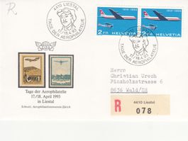 Sonderstempel S. 1469 Aerophilatelie Liestal 1993