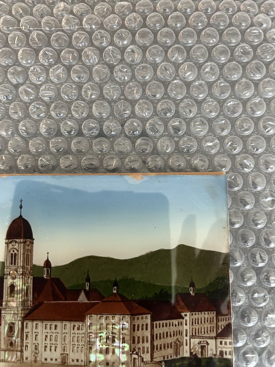 Poster & Bilder: Bild hinter/auf Glas gemalt / Andenken an Einsiedeln – Gebraucht aus Zumikon von tuna007 2