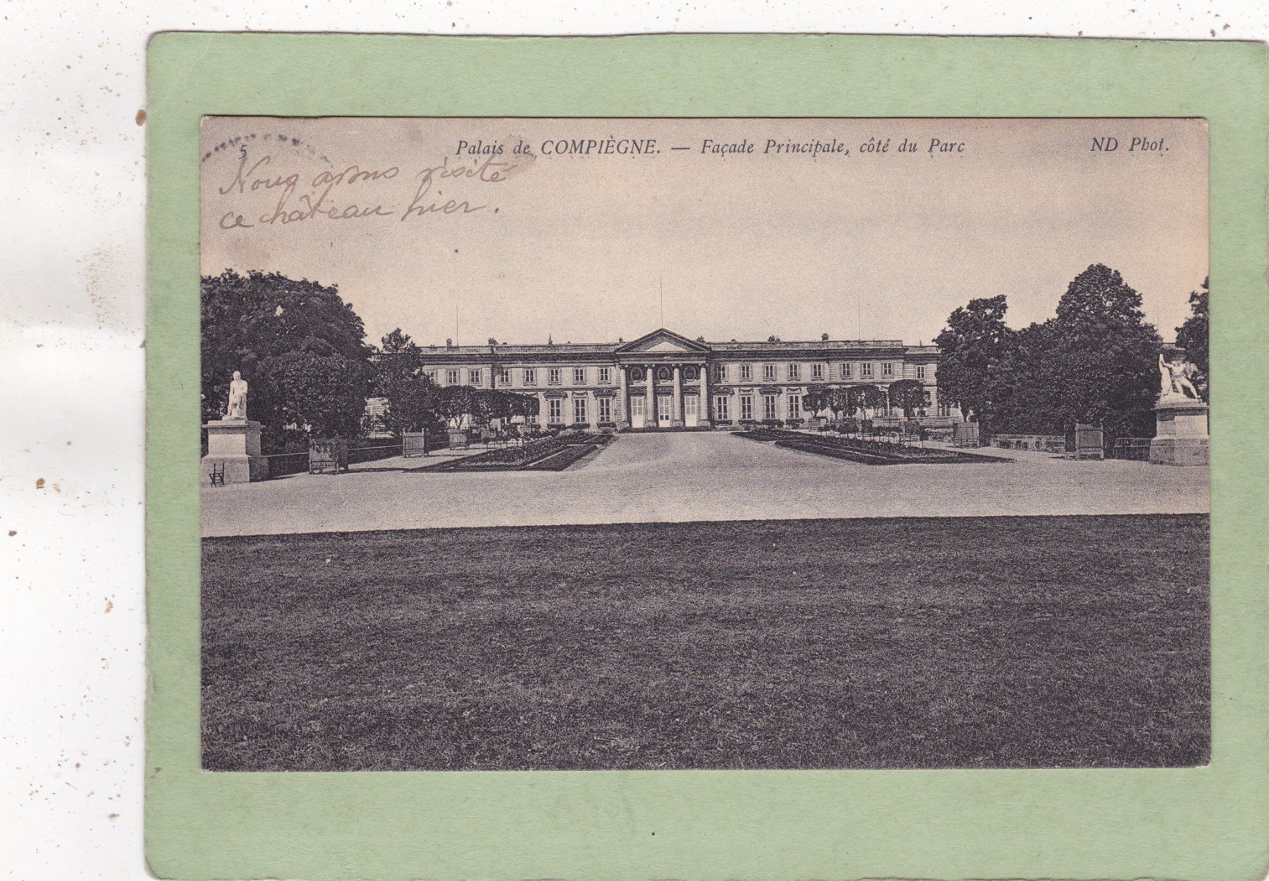 Cartoline postali: Frankreich Palais de Compiègne 1909 – Usato da Herisau venduto da Lisegrat2008