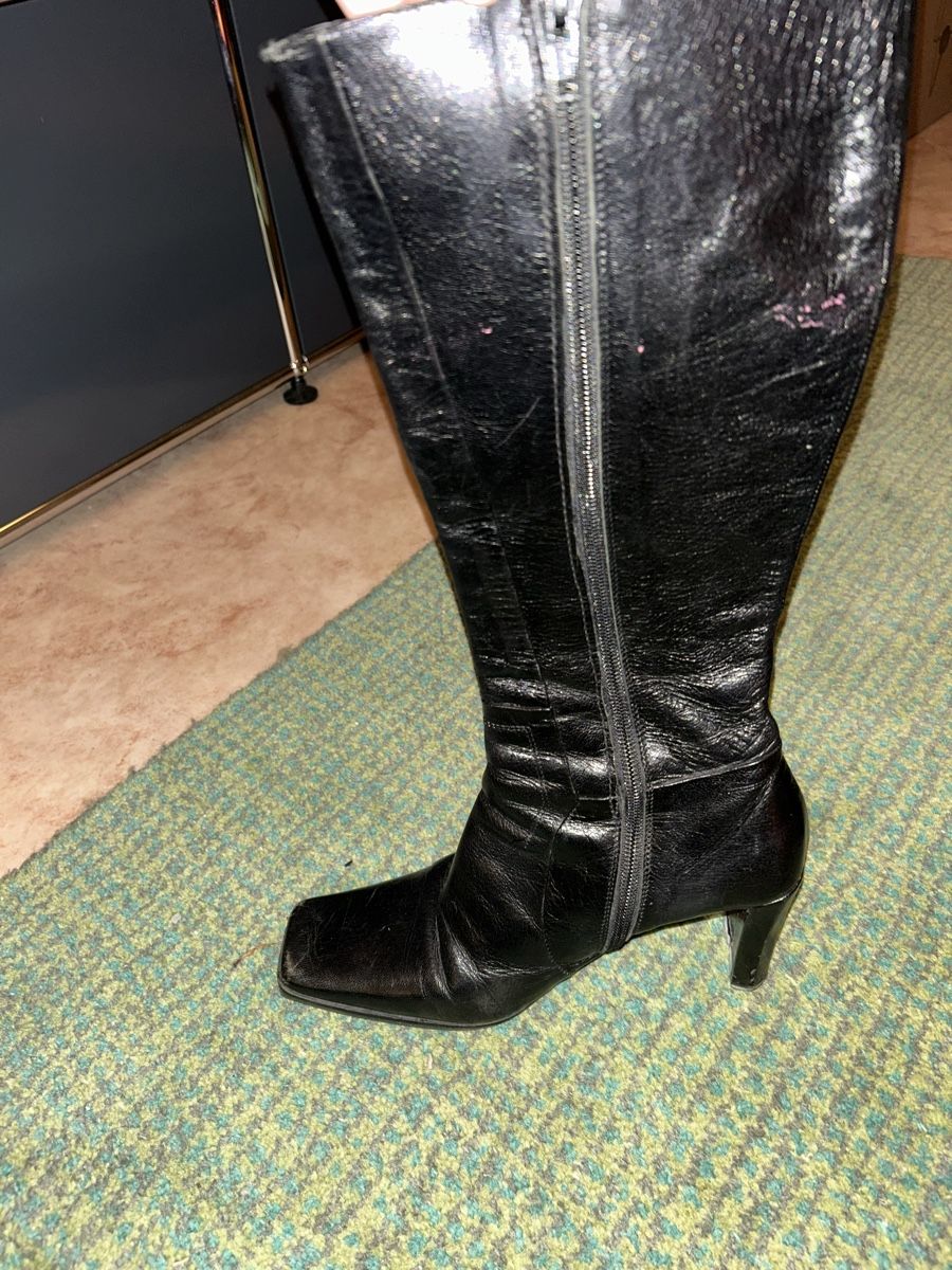 Damenschuhe: Schwarze Lederstiefel – Gebraucht aus Zürich von tmayfur 2