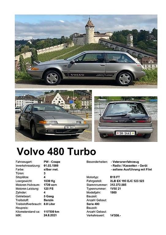 Autos: Volvo 480 1.7 Turbo – Gebraucht aus Langenthal von Goergens10 8