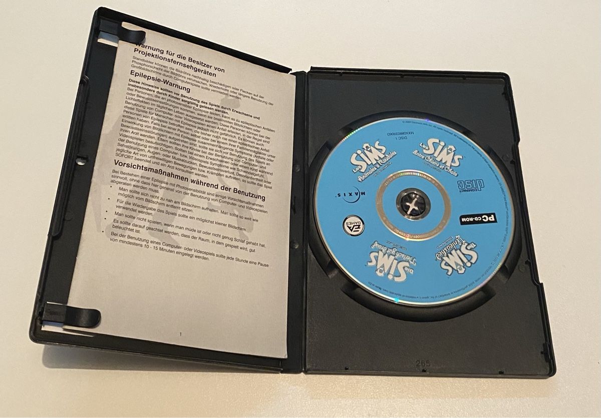 Giochi: Sims Tierisch gut drauf PC Erweiterungspack CD-ROM – Usato da Riehen venduto da NJPala 1