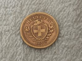 1 centime/Rappen 1892 B