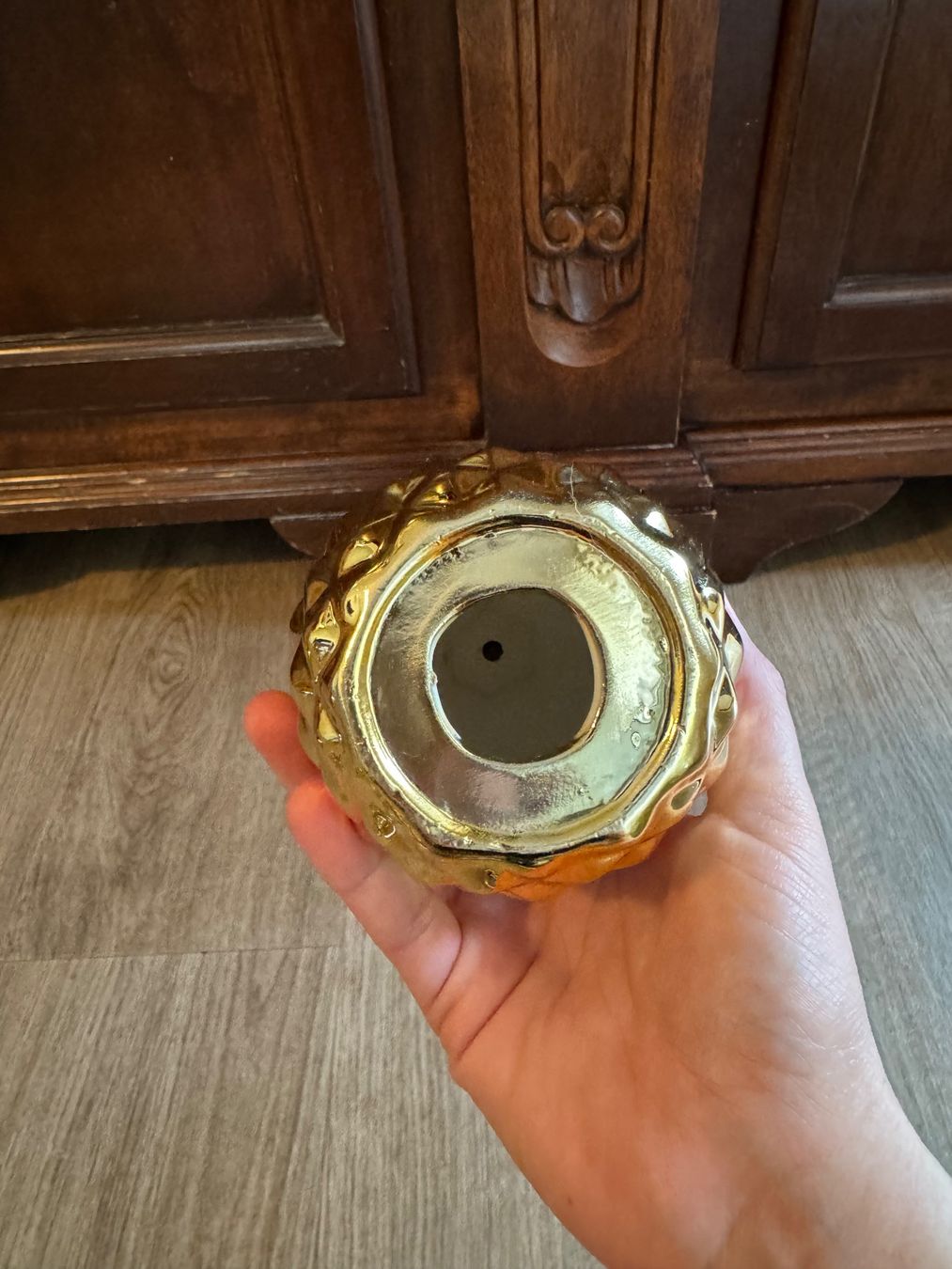 Tutte le decorazioni: Goldene Deko Ananas - Höhe ca. 23cm – Usato da Fislisbach venduto da chili2006 3