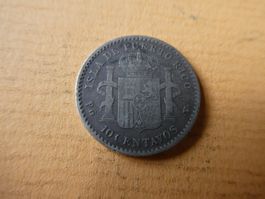 Puerto Rico (spanisch), 1896, 10 Centavos  Silber