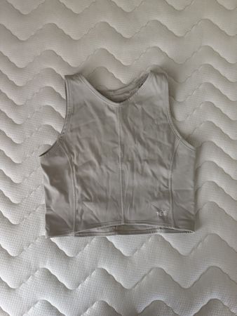 Brassière de sport TSE grise - Taille S - Idéale pour l'été