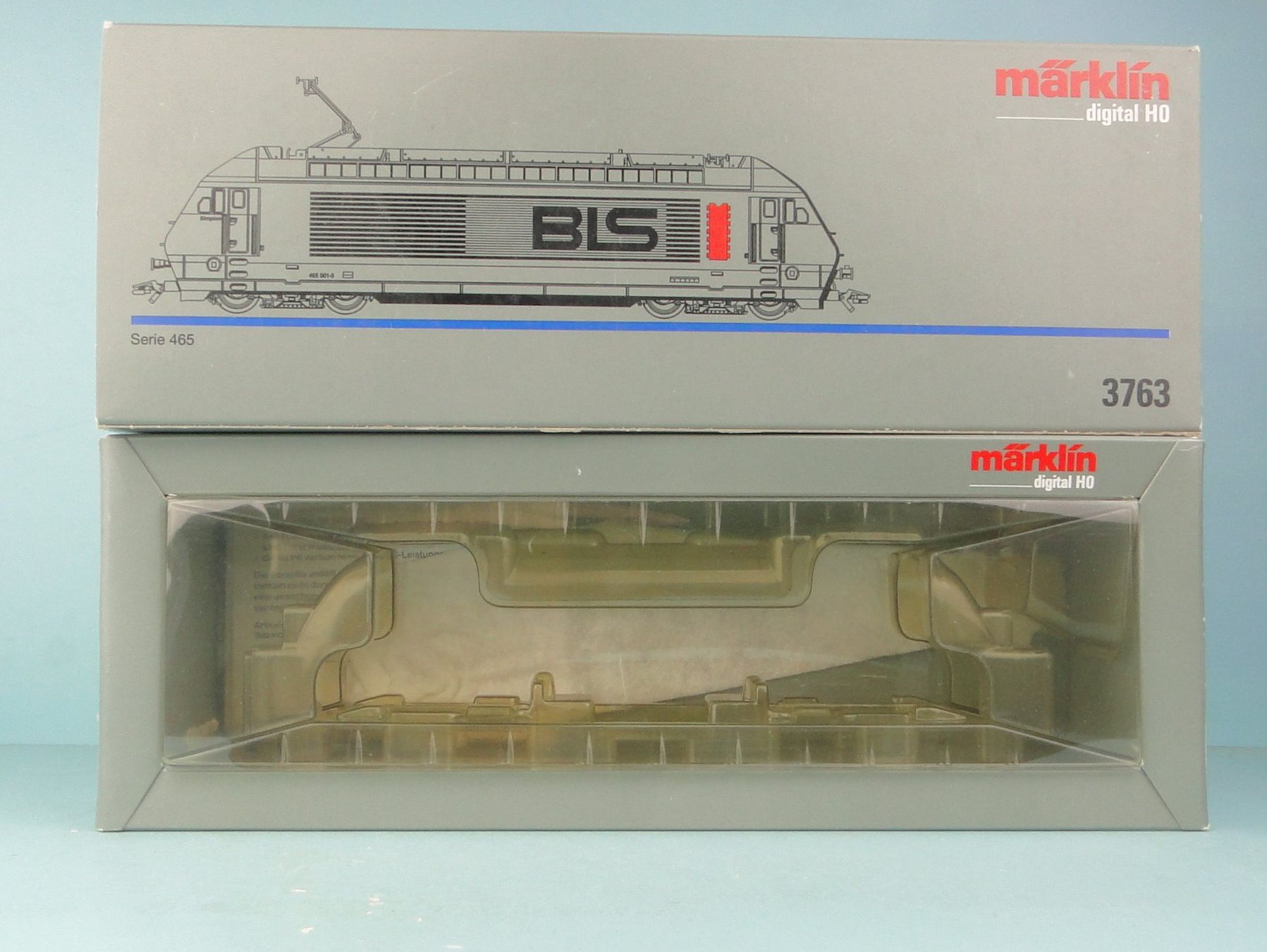 Märklin Modellini di ferrovie: Märklin leerer Karton 3763 S 465 BLS – Usato da Bülach venduto da cann11 1