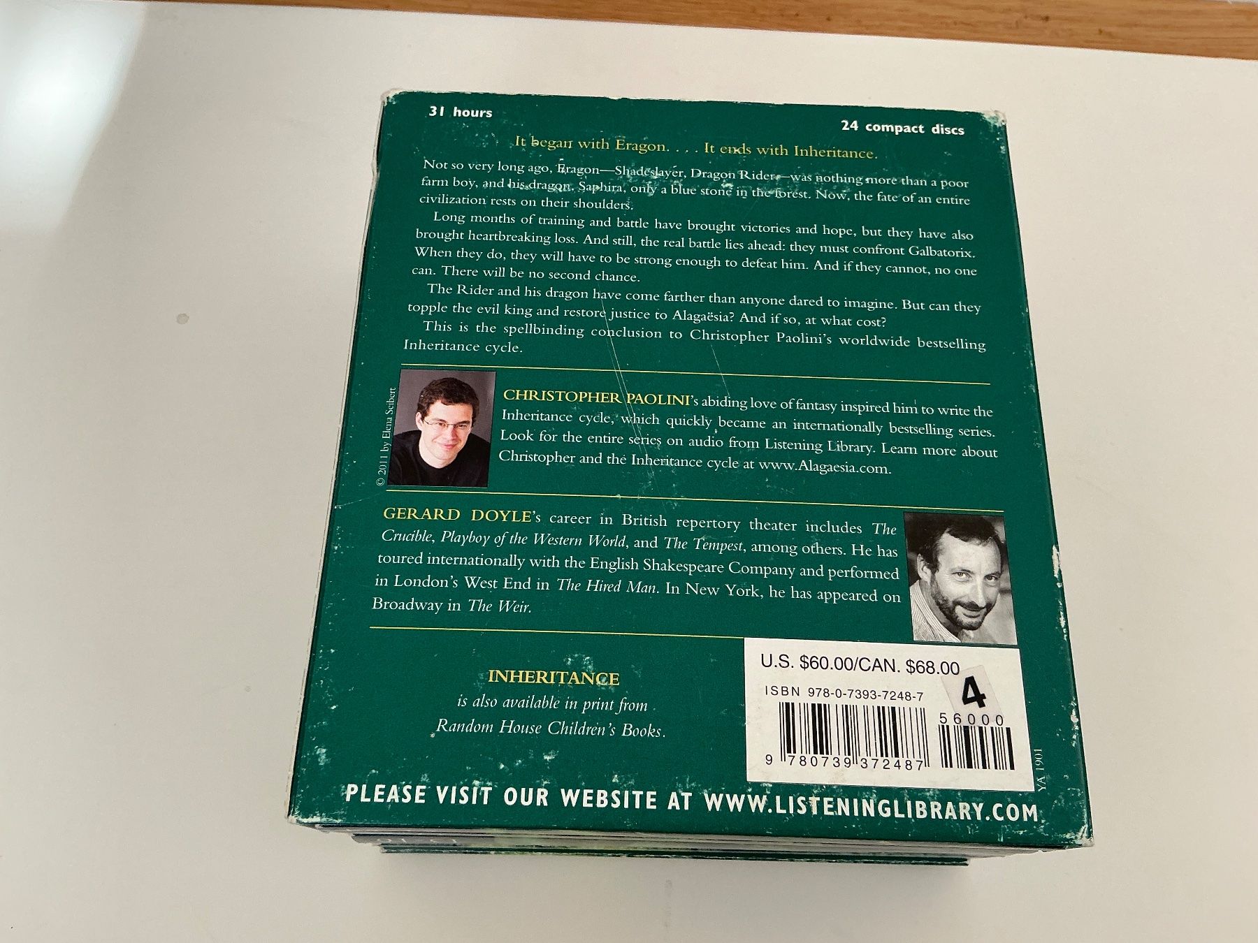 Hörbücher: Christopher Paolini / INHERITANCE Hörbuch /24 CDs / Englisch – Gebraucht aus Dübendorf von Troll_88 1