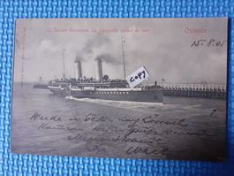 AK Le Steamer D'excursion la Marquerite sortant port Ostende
