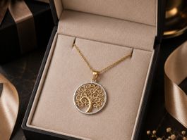 Anhänger mit Kette gold