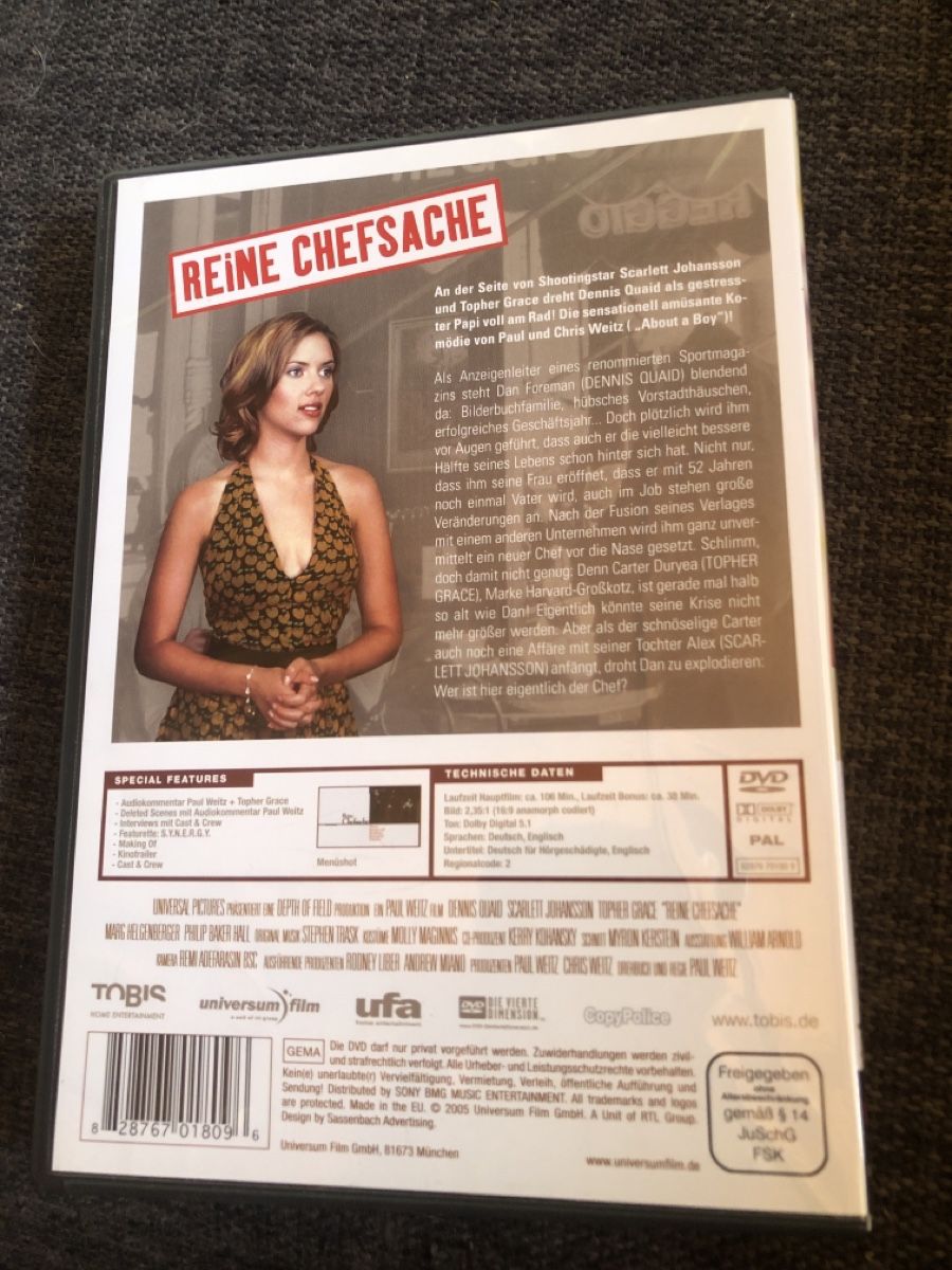 Tutti i DVDs: DVD, REINE CHEFSACHE – Usato da Balsthal venduto da Katzenfan99 1