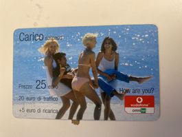 Carte Téléphonique Vodafone, vintage 2008, rare