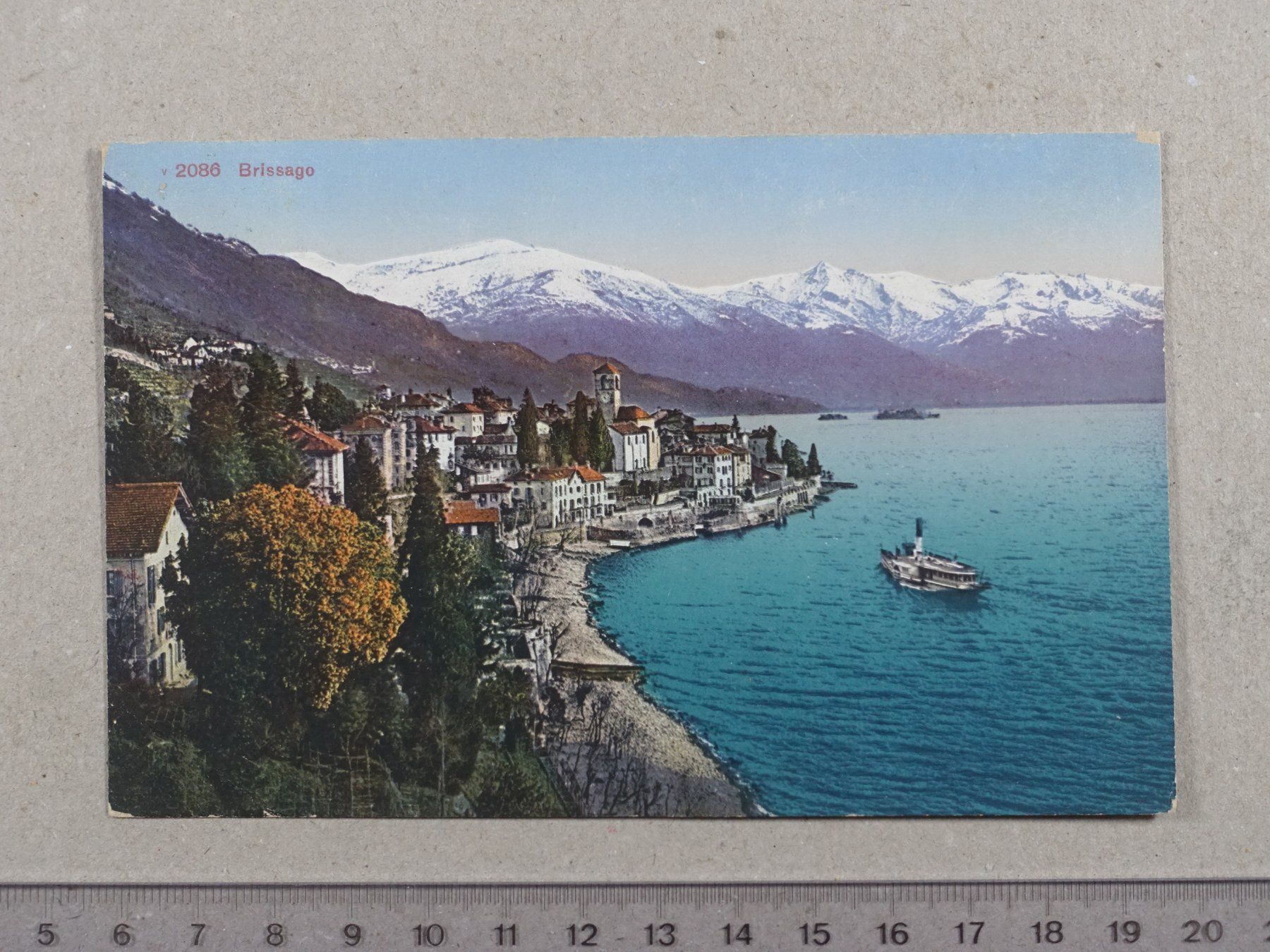 Cartoline postali: Brissago, Schiff – Usato da Lenzburg venduto da fh1