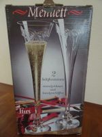 2 Champagnergläser mundgeblasen und handgeschliffen