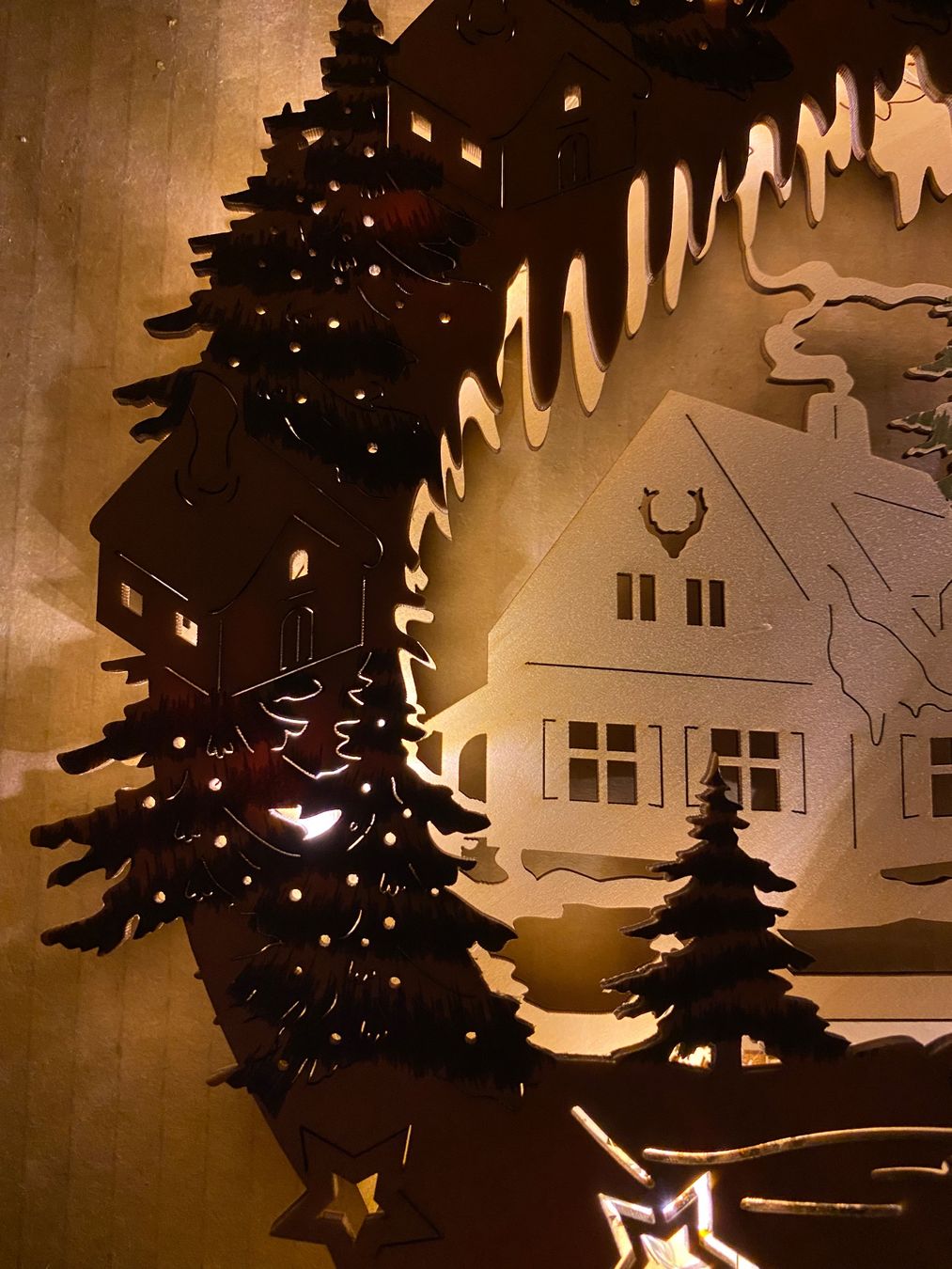 Tutte le decorazioni: Weihnachtskranz aus Holz mit LED – Nuovo (secondo la descrizione) da Eschlikon TG venduto da ArtRec 5