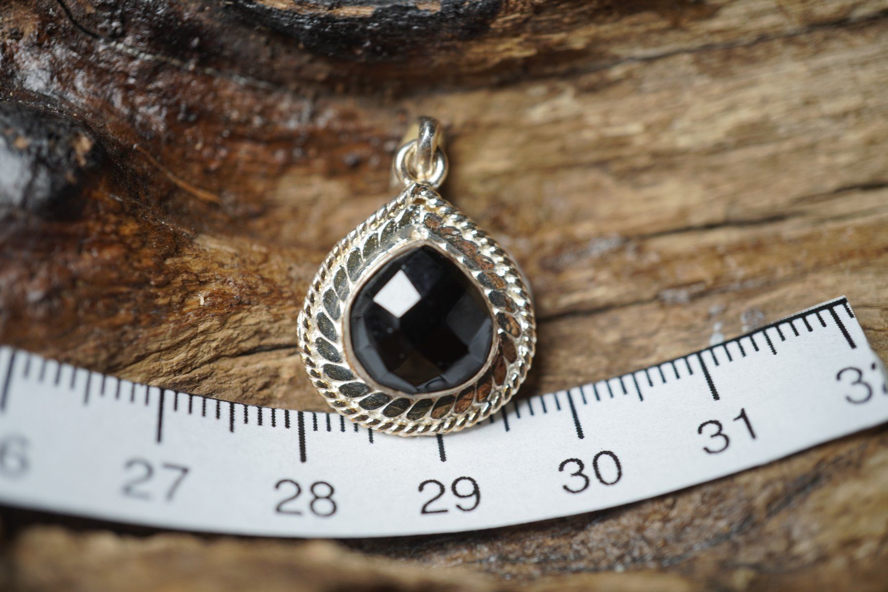 Anhänger: Obsidian    Facettiert  Tropfen  Anhänger   925 Silber – Neu und originalverpackt aus Balgach von top_silver 5