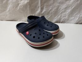 Clogs Crocs blau weiss rot Gr. 36