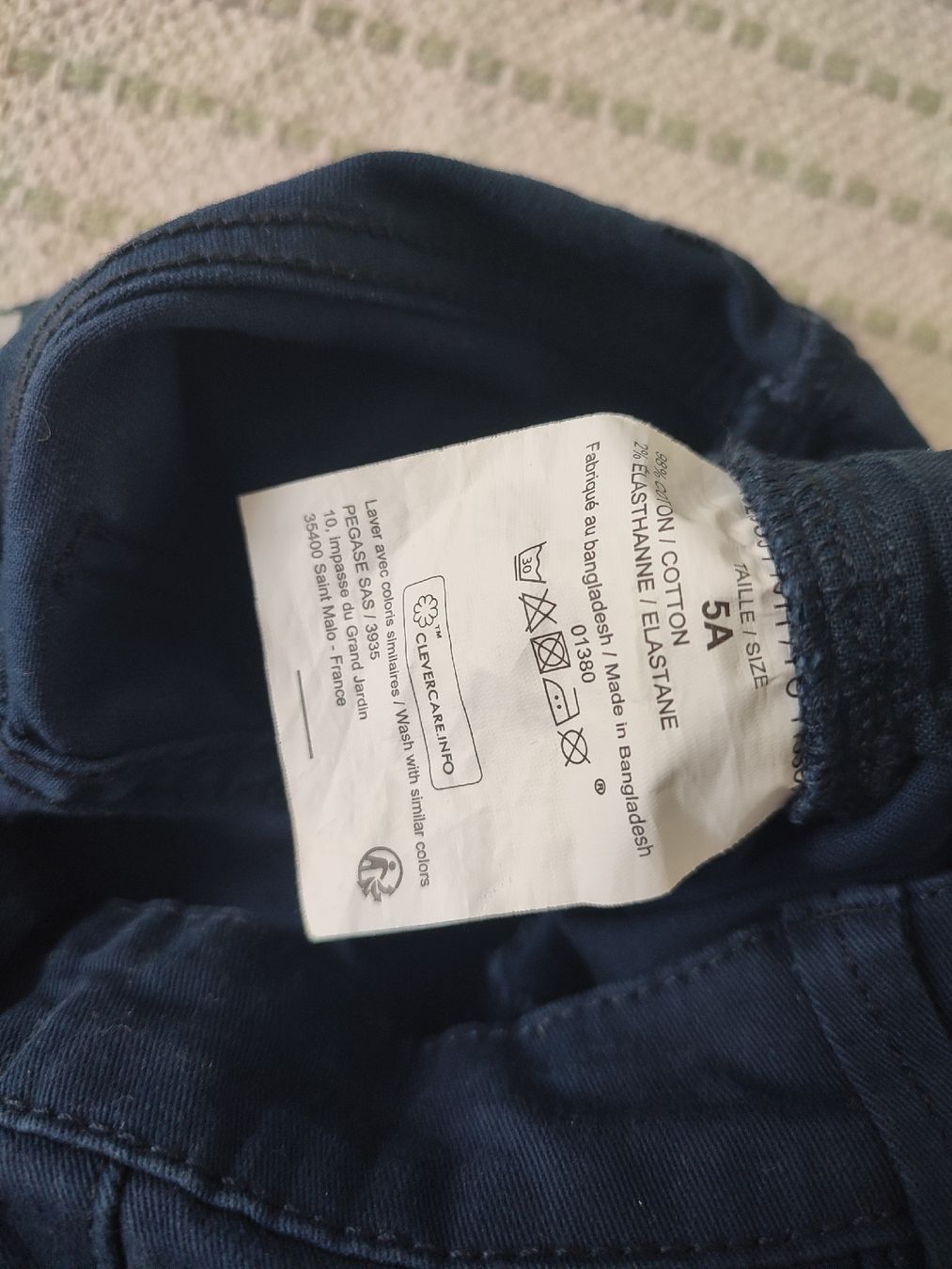 Pantaloni: Dunkelblaue Kinderjeans LH Grösse 110, neu – Nuovo (secondo la descrizione) da Reinach BL venduto da marisne 2