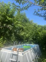 INTEX Pool 400×200×100 cm inkl. Salzwassersystem, Pumpe