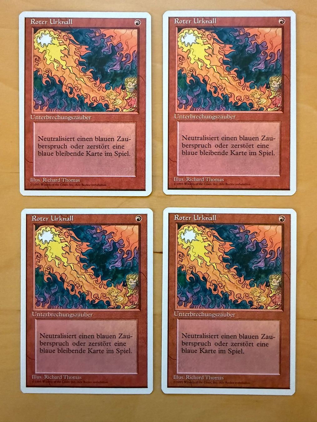 Magic The Gathering Carte collezionabili: 4x Roter Urknall // Red Elemental Blast 4th Edition // Magic – Usato da Binz venduto da Tempelritter