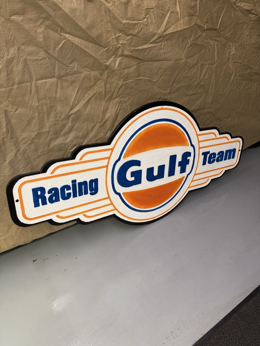 Gulf Oil Schilder: Gulf Racing ￼Team XXL Schild – Gebraucht aus Widnau von RetoW01 3