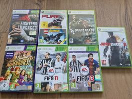 XBOX 360 Spiele Konvolut: Just Cause 2, FIFA 11/13 uvm. FRA