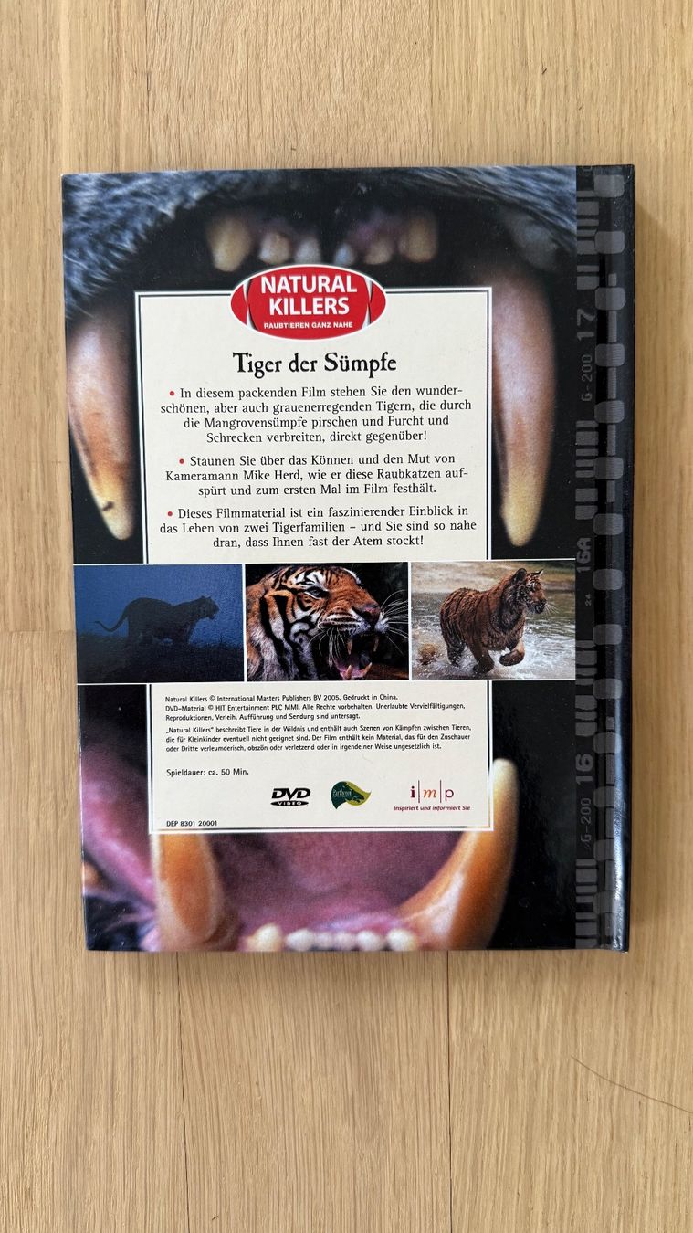Tutti i DVDs: Tiger der Sümpfe - Natur Doku DVD – Usato da Brunnen venduto da Moona22 1