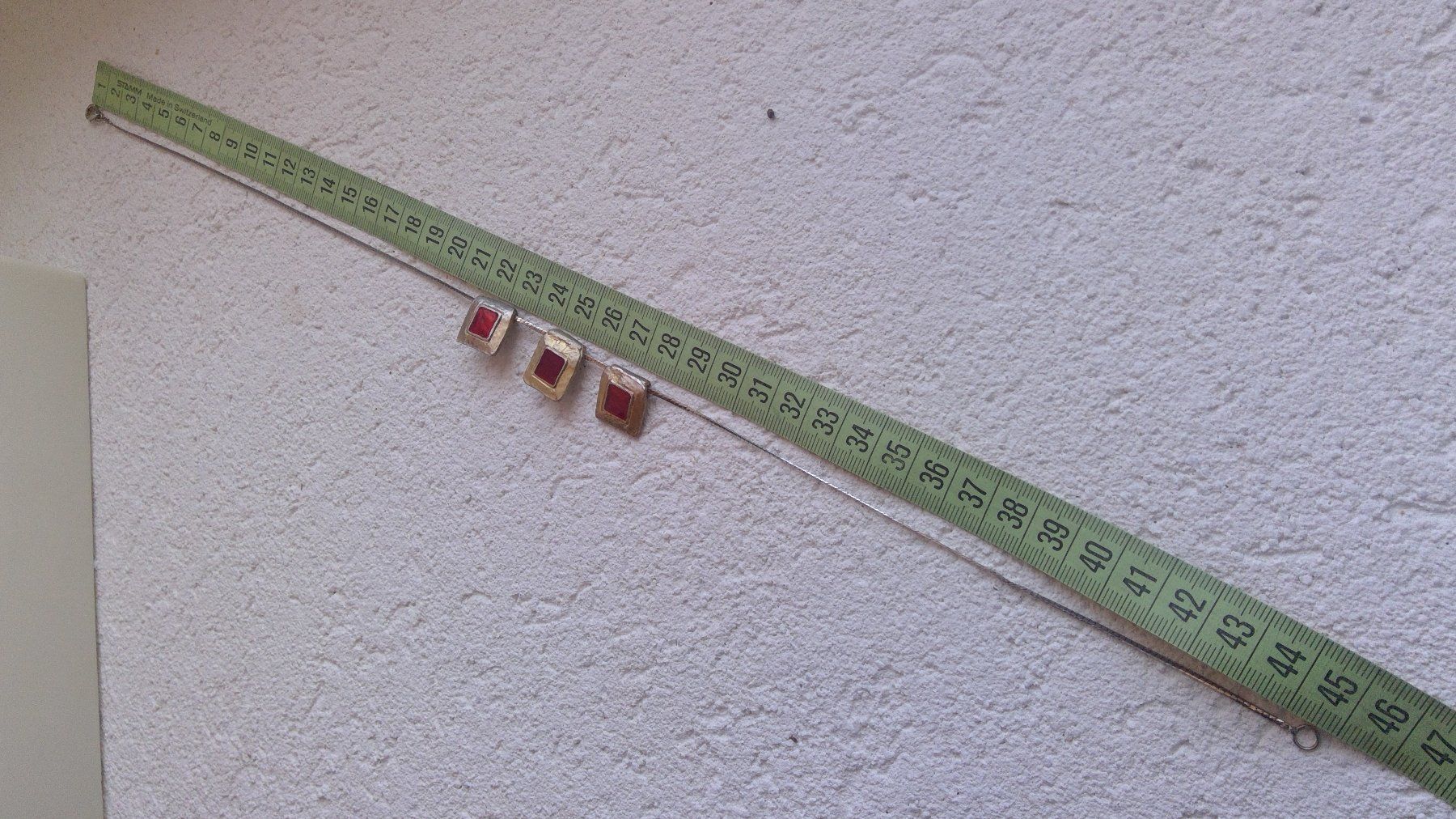 Ketten: Collier avec émaux rouges, création artisanale signé DPR – Gebraucht aus Agiez von chouchanelle 4