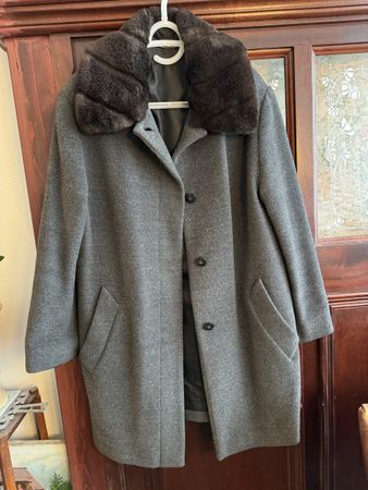 Reine Schurwolle Mantel Vintage