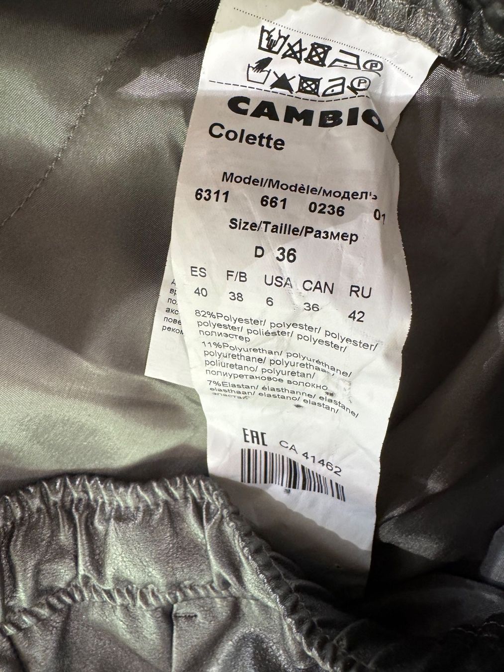 Cambio Pantaloni: Coole Kunstlederhose, Cambio, Gr. 36 – Nuovo (secondo la descrizione) da Oberrohrdorf venduto da maggys15 6
